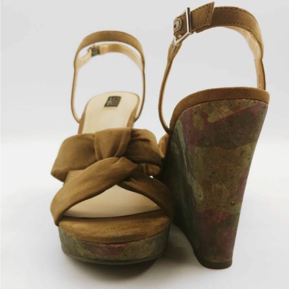 GILI Women’s Ankle Strap Wedge Heel Sandals Kahlie Willow Brown Camo Size 6 NEW - Picture 7 of 8